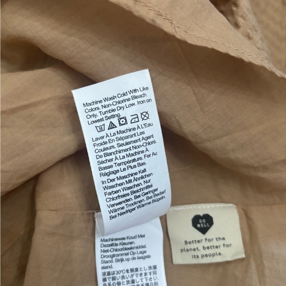 Madewell NWT Seersucker Puff Sleeve Cut Out Mini Dress XXL - Picture 11 of 11